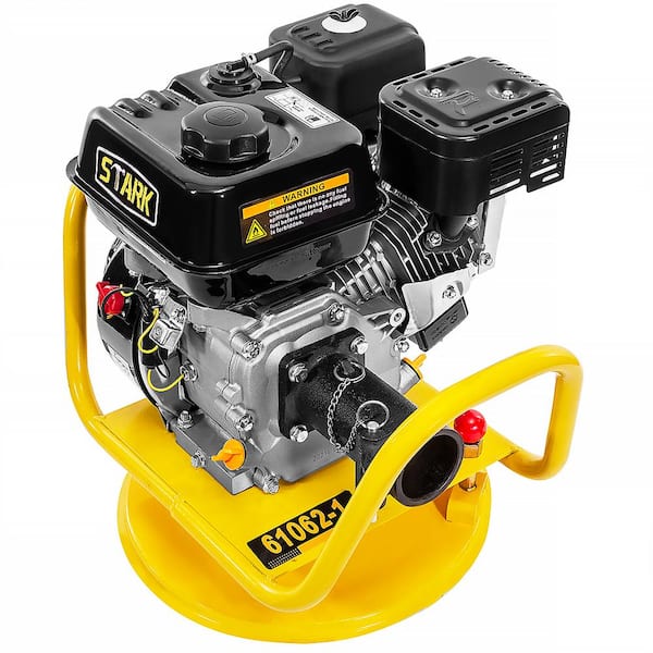 STARK USA 6.5 HP 196 cc Gas-Powered Lancin Motor 360-Degree Swivel Base  Concrete Vibrator Unit with Flexible Poker KIT61062-H1