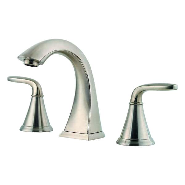 Photo 1 of ** see notes** Pasadena 8 in. Widespread 2-Handle Bathroom Faucet in Brushed Nickel