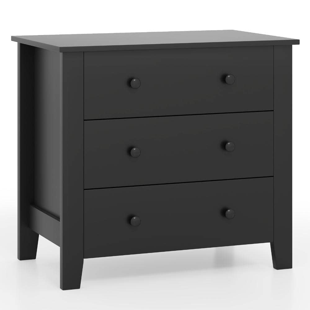 3-Drawer Dresser Bedside Table MDF Chest 220 lb. Capacity with Mute Drawer Guides price history on PriceWatchPro