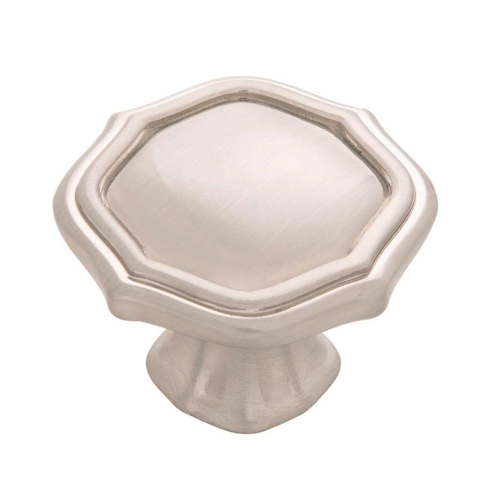 Trellis Collection Knob 1-1/2 in. Satin Nickel Geometric Cabinet Knob price history on PriceWatchPro
