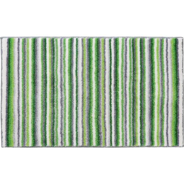 Grund Stripes Series Green 24 in. x 60 in. Premium Comfort Mat