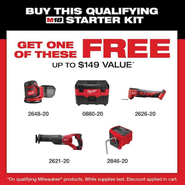 M18 18-Volt Lithium-Ion Starter Kit with One 5.0 Ah and One 2.0 Ah Battery and Charger
