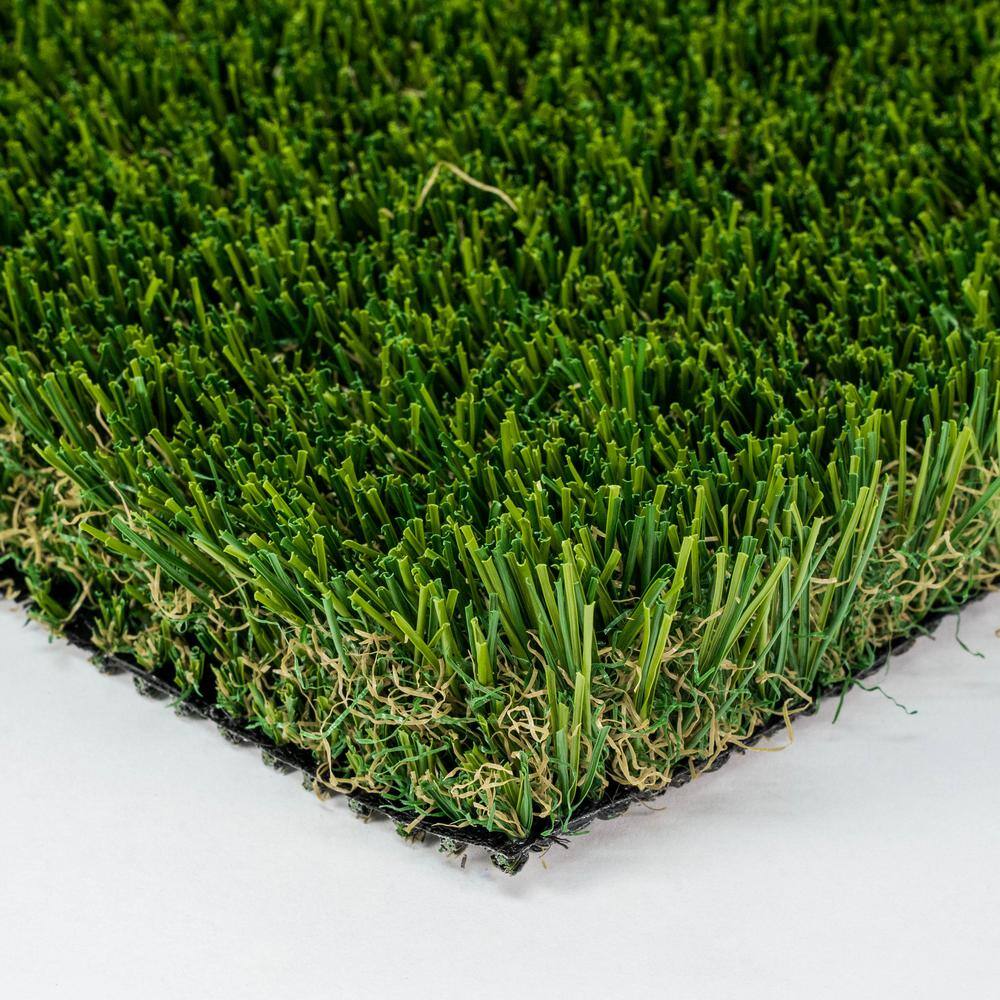 GREENLINE ARTIFICIAL GRASS Santa Monica Spring Pro 15 ft. Wide x Cut to Length Green Artificial