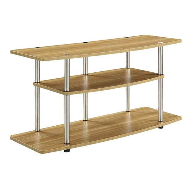 Convenience Concepts Designs2Go 42 in. Light Oak Particle Board TV Stand 42 in. with Cable Management