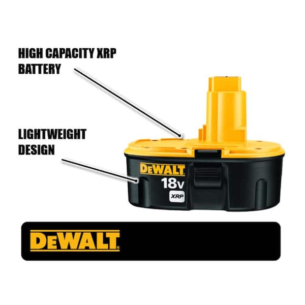DEWALT 18V xRP NiCd Extended Runtime Pack 2,4 Ah Batterie (2-Pack)