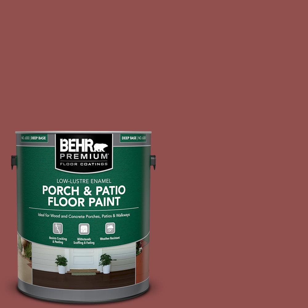 BEHR PREMIUM 1 gal. #PPU1-08 Pompeian Red Low-Lustre Enamel Interior ...