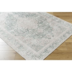 Amelie Green Traditional 7 ft. x 9 ft. Indoor Area Rug