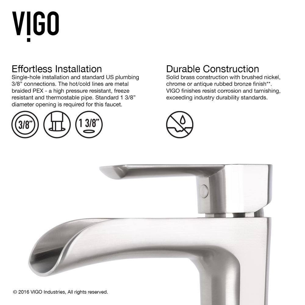 Simply Silver Round Glass Vessel Sink with Brushed Nickel Faucet