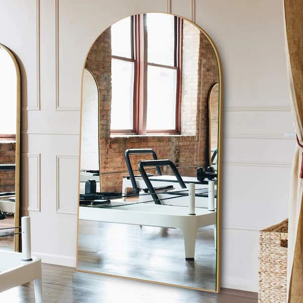 LuxHomez 32 In. W X 71.5 In. H Oversized Arched Wooden Classic Full ...