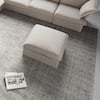 J&E Home 122.82 in. 4-Pieces Flared Arm Modular Velvet Modern Sectional Sofa in White 4-Pieces JE-120WE-2345