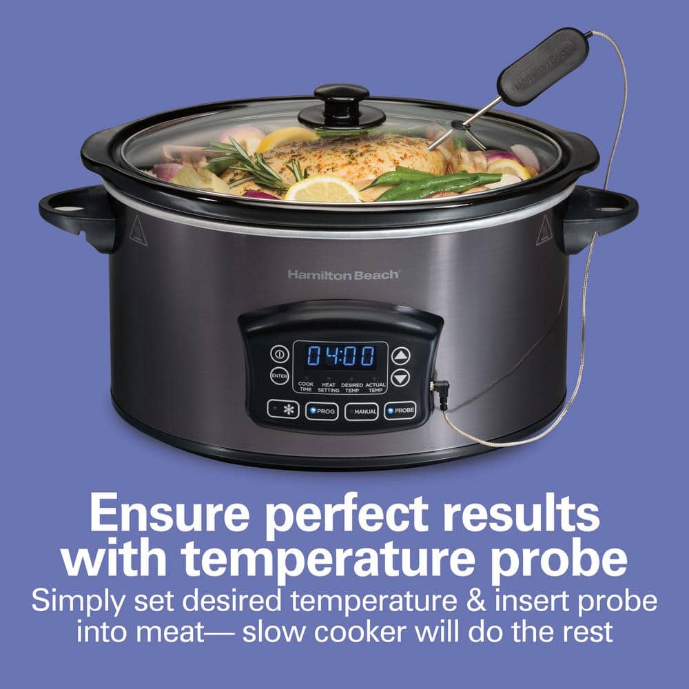 Gray Programmable Slow Cooker 6qt - rated 4.6527 stars from 167 reviews