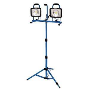 Amucolo 11200 Lumen Outdoor Dual-Head Tripod LED Lights Construction,  Portable stand work light with Remote YeaD-CYD0-GVJ - The Home Depot