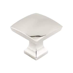 Rosemere Collection 1-5/16 in. (33 mm) x 1-5/16 in. (33 mm) Polished Nickel Transitional Cabinet Knob