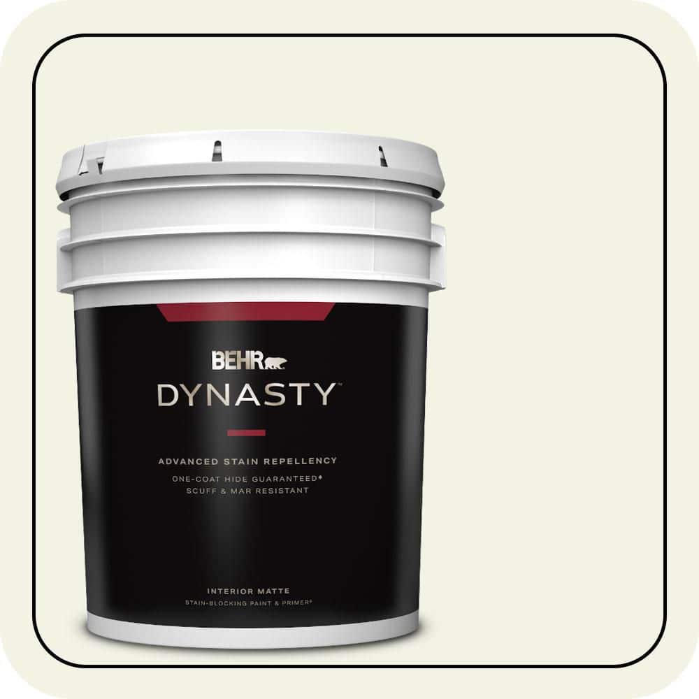 5 gal. #PPL-57 White Smoke Matte Interior Stain-Blocking Paint & Primer price history on PriceWatchPro