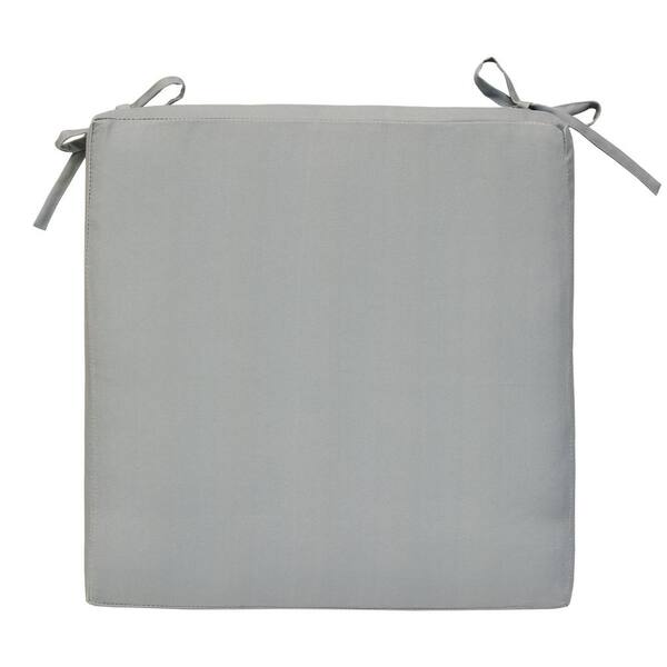 OUTDOOR DECOR BY COMMONWEALTH Sunny Citrus Outdoor Cushion Bistro Cushion in Grey 17 x 17 - Includes 2-Bistro Cushions