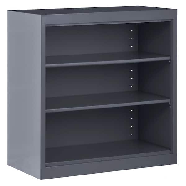 Sandusky Welded 36 in. Tall Charcoal Metal Standard Bookcase