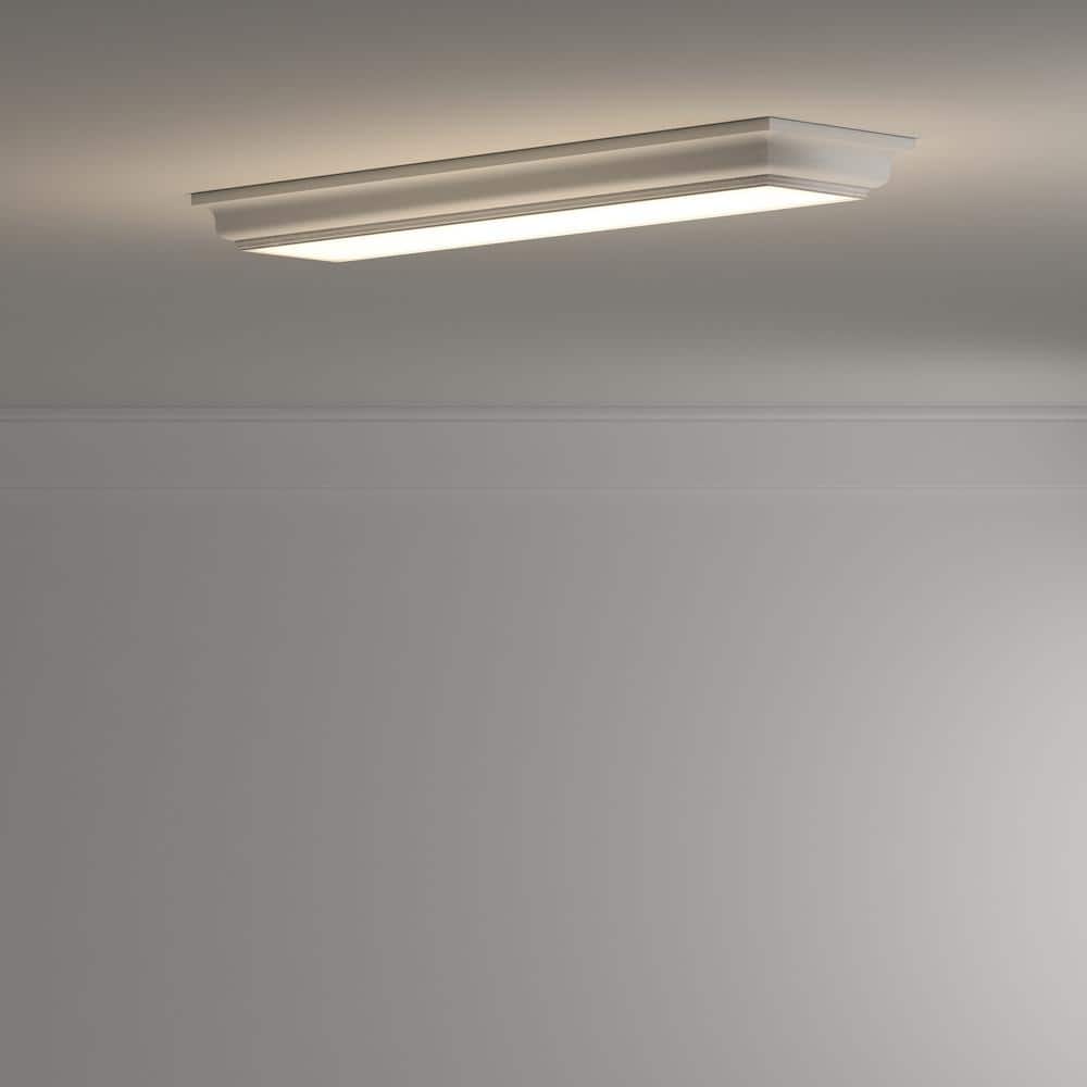 White Glass LED Indoor/Outdoor Flush Mount Light