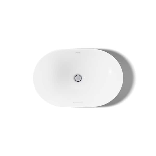 KOHLER Chalice 22.9 in. x 14.81 in. Vessel Bathroom Sink in White