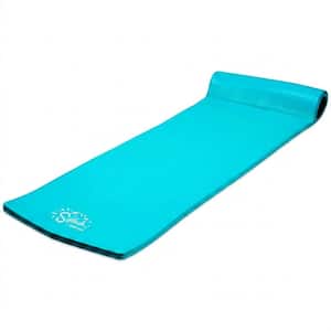 Splash 70 in. Foam Raft Lounger Swimming Pool Mat, Tropical Teal