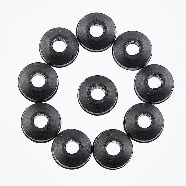 Everbilt #0 17/32 in. Rubber Beveled Washers (10-Pack)