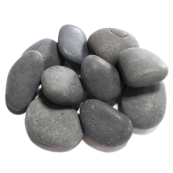 Geobunga 0.75 cu. ft. 2 in. x 3 in. 50 lbs. Matte Black Pebble
