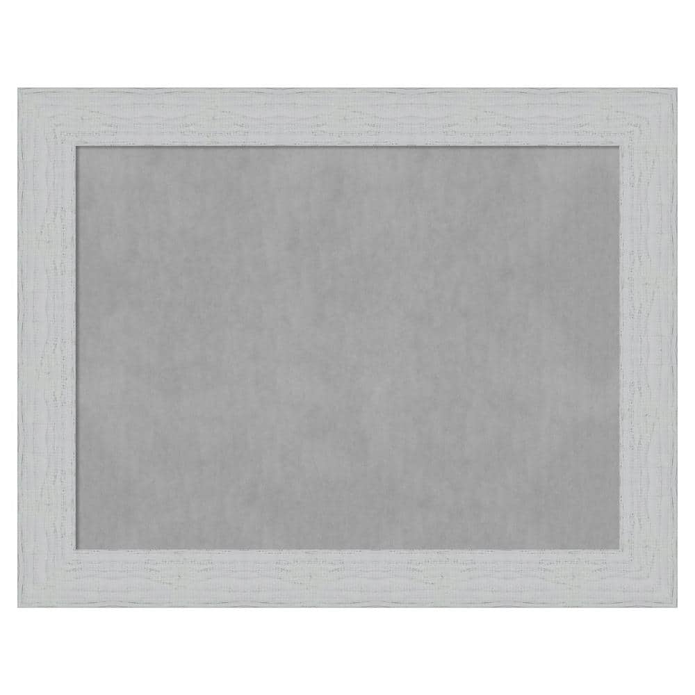 Shiplap White 24x18 Framed Magnetic Board