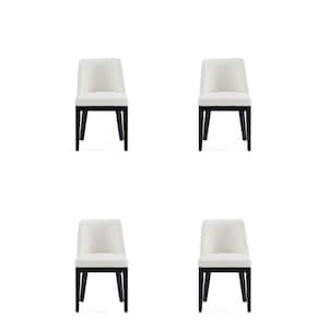 Gansevoort Cream Faux Leather Dining Chair (Set of 4)