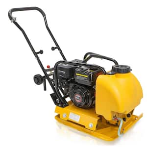 6.5 HP Gas Plate Compactor Vibratory Asphalt/Soil Tamper Rammer with Built-in Water Tank
