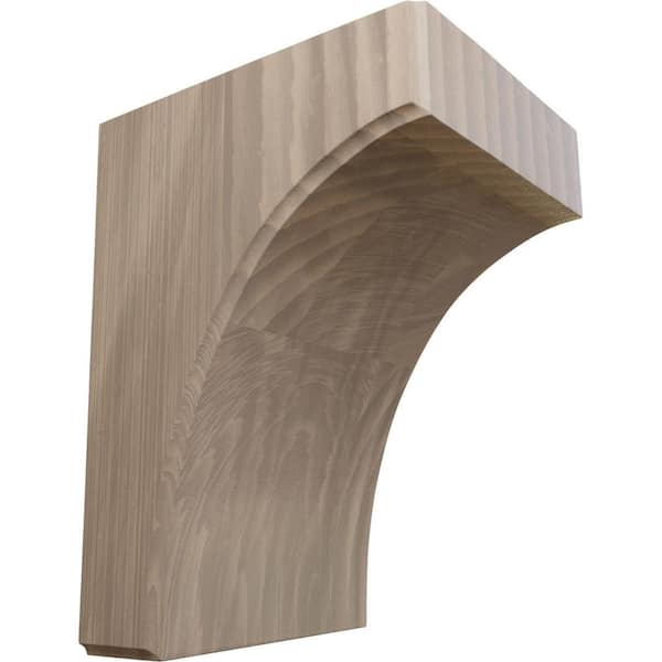 Ekena Millwork 6 in. x 5-1/2 in. x 8 in. Unfinished Walnut Clarksville Corbel