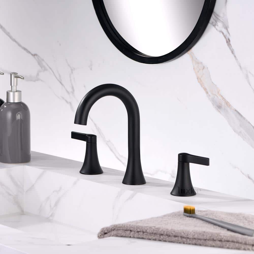 Luxury Modern 8" Wide 2-Handle Bathroom Faucet in Oil Rubbed Bronze