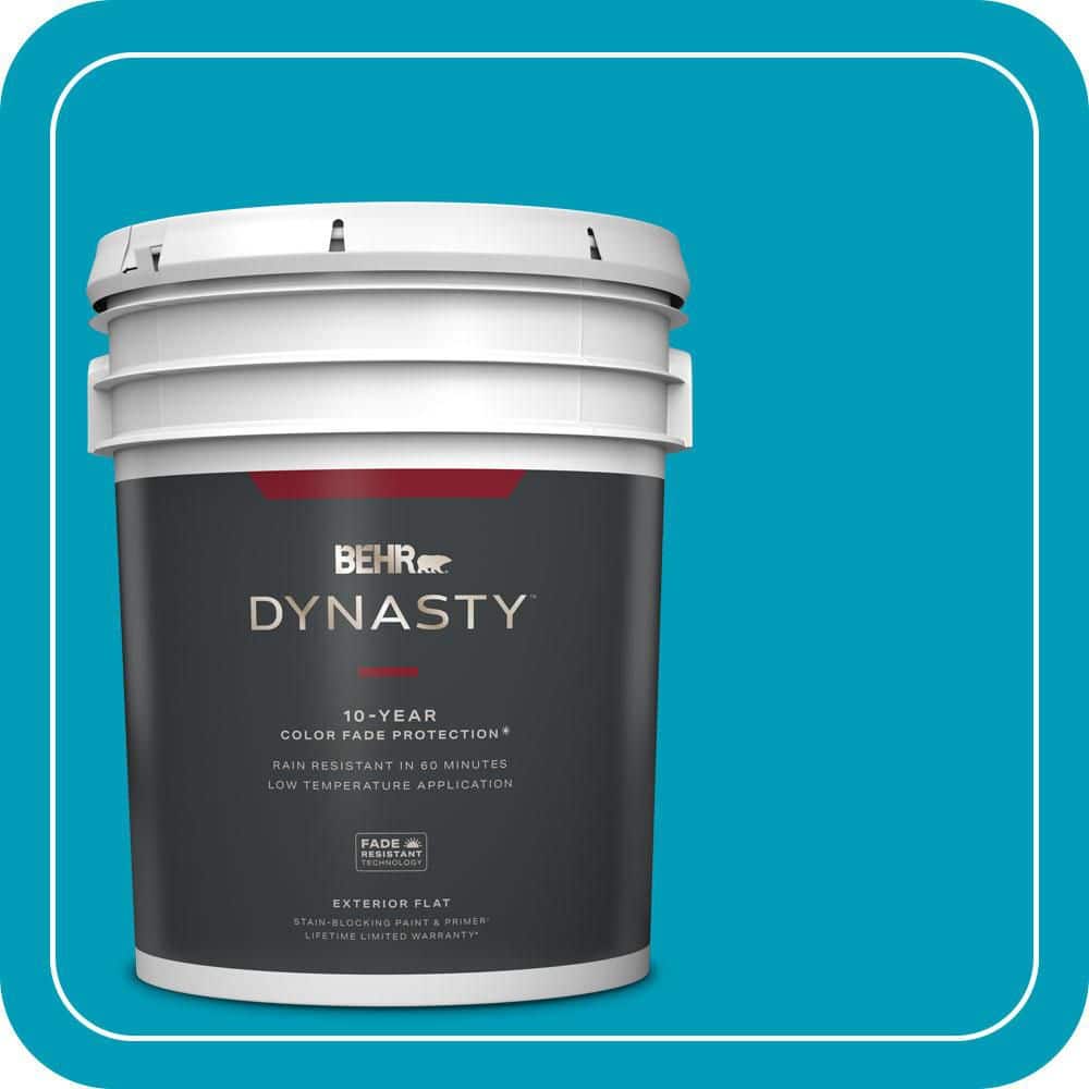 5 gal. #520B-6 Brilliant Sea Flat Exterior Stain-Blocking Paint & Primer price history on PriceWatchPro