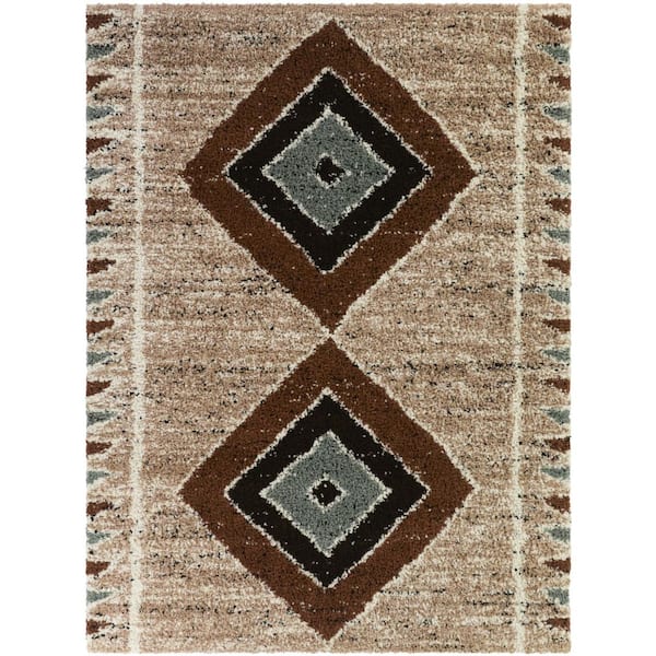 Alamanni Rust 8 ft. x 10 ft. Area Rug
