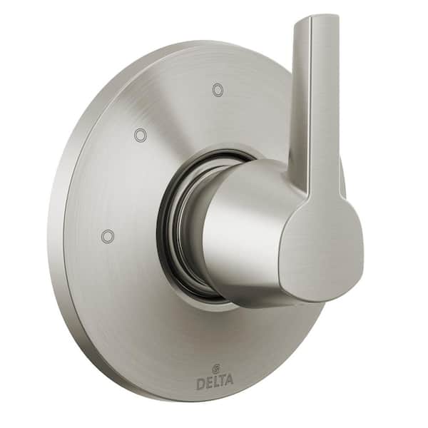 Delta Galeon 1-Handle Wall-Mount 3-Setting Diverter Trim Kit in Lumicoat Stainless (Valve Not Included)
