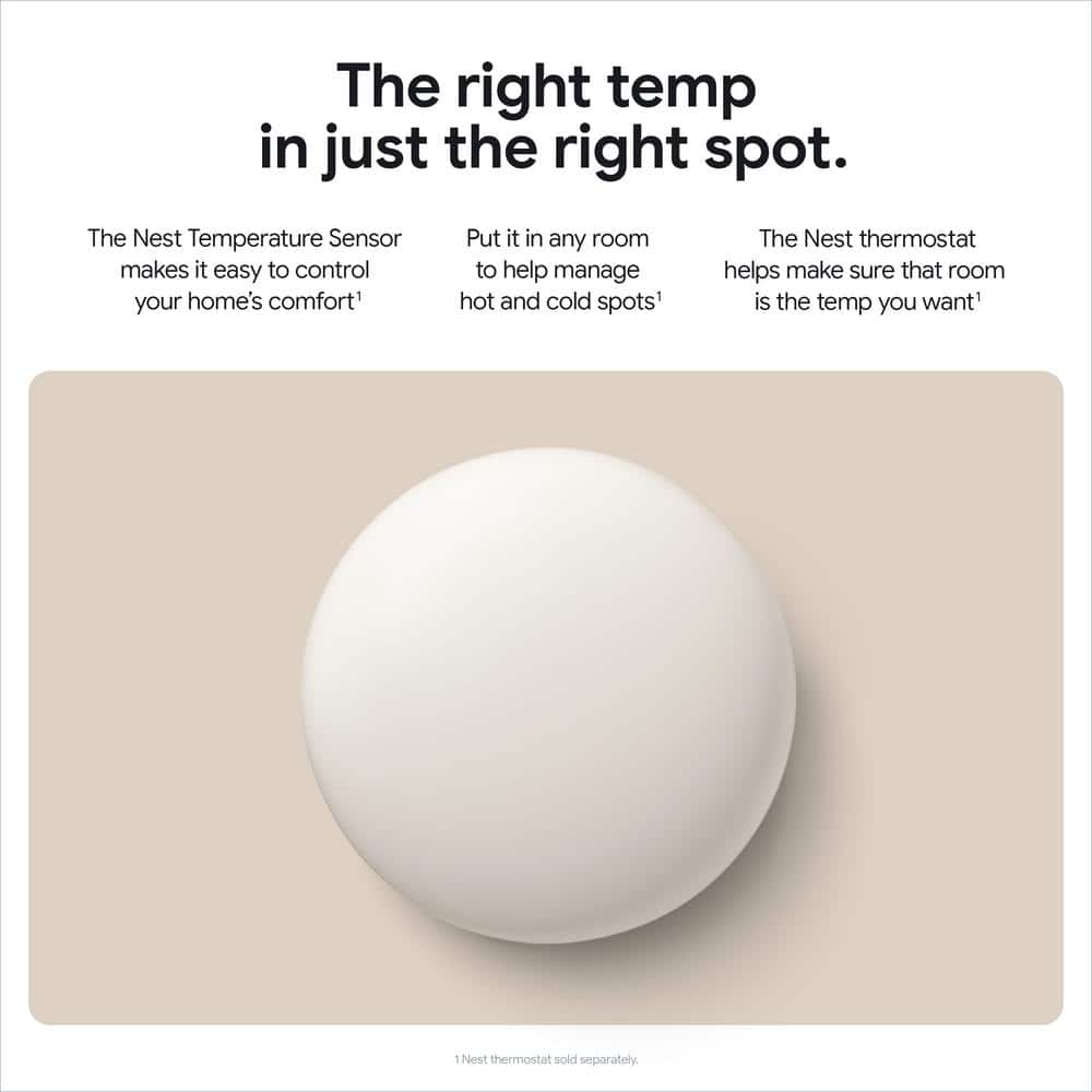 Google Nest Temperature Sensor (2nd Gen)