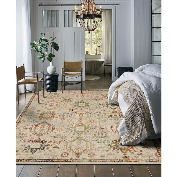 Medallion Multi 5 ft. 3 in. x 7 ft. Indoor Area Rug