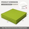 Dimension diagram of the 24"x24" slipcover cushion.