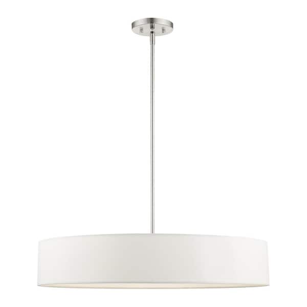 Livex Lighting Venlo 5 Light Brushed Nickel Pendant