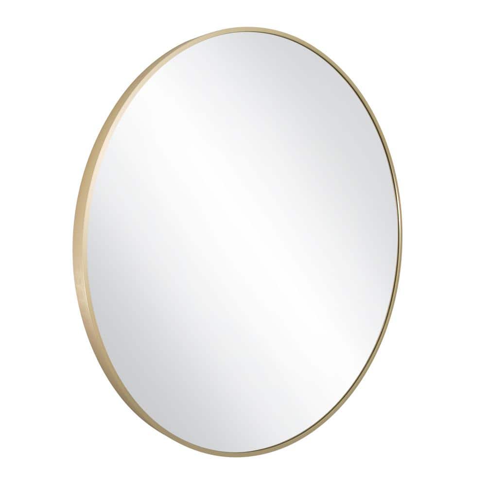 Design House Kenna 36 in. W x 36 in. H Round Modern Metal Framed