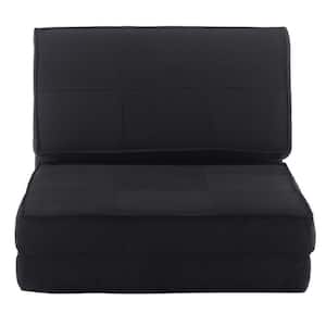 Black Convertible Folding Futon Chair