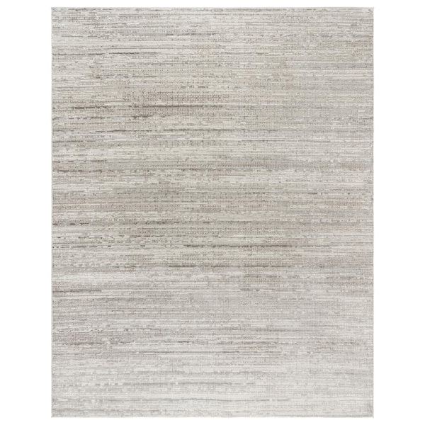 Missha Dario Cream 5 ft. x 7 ft. Striped High-Low Indoor Area Rug