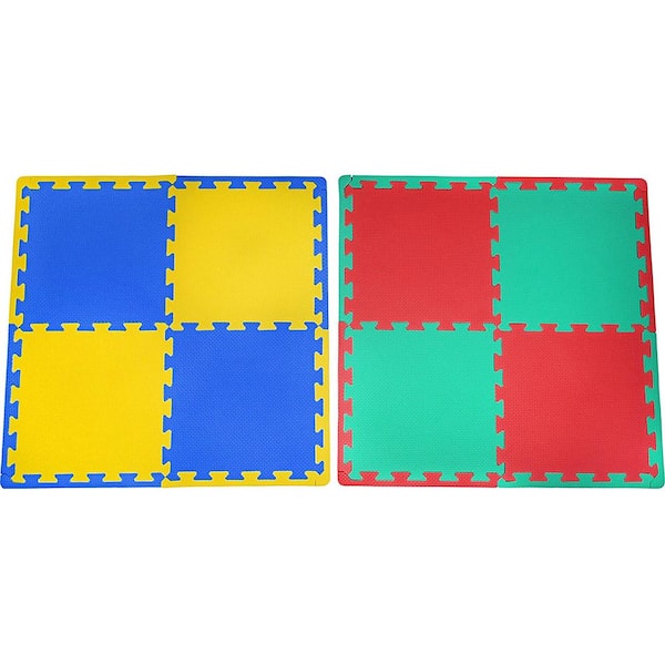 KC CUBS Multicolor 12 in. x 12 in. EVA Foam Exercise Children's  Interlocking ABC Alphabet Puzzle Play Floor Mat (36 sq. ft.) EVA003 - The  Home Depot