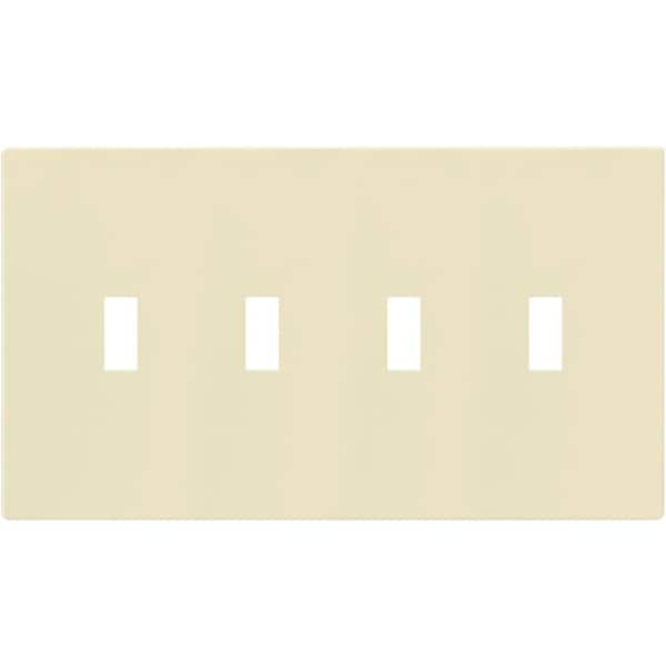 Eaton Almond 4-Gang Toggle Wall Plate (1-Pack)