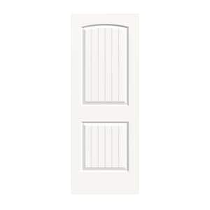24 in. x 80 in. Santa Fe White Painted Smooth Solid Core Molded Composite MDF Interior Door Slab