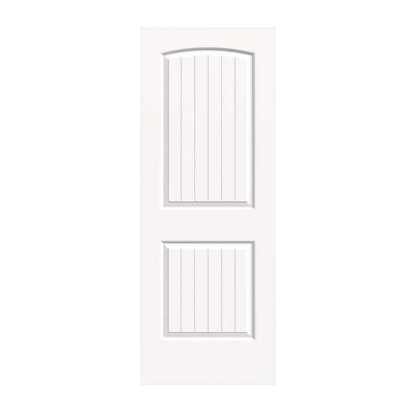 36 in. x 80 in. Santa Fe White Painted Smooth Molded Composite MDF Interior Door Slab