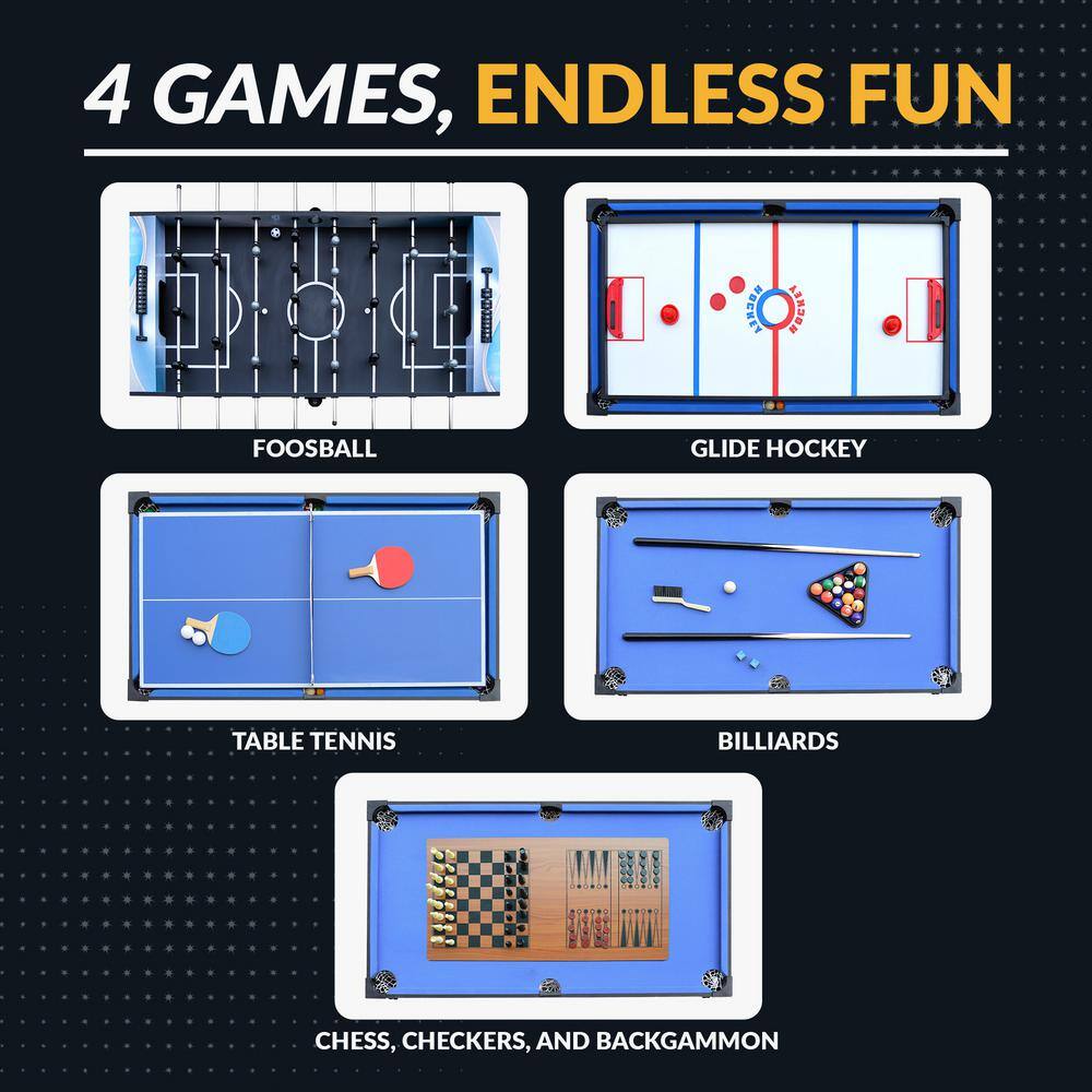 Matrix 54-Inch Blue 7-in-1 Multi-Game Table