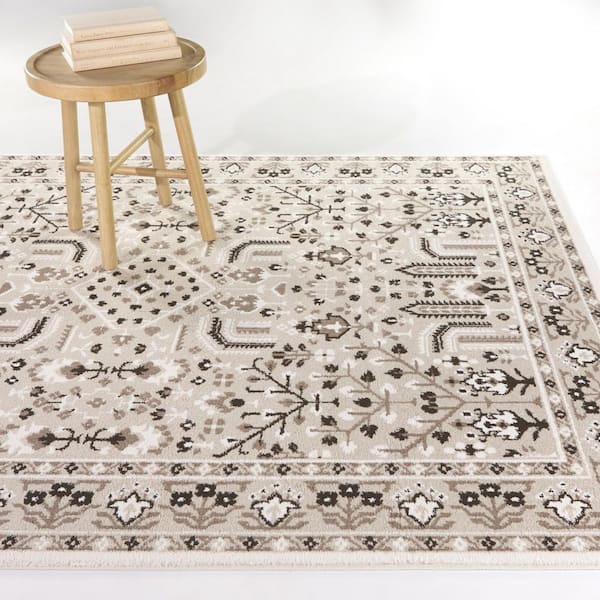 Bezeredi Brown 5 ft. 3 in. x 7 ft. Southwestern Traditional Area Rug