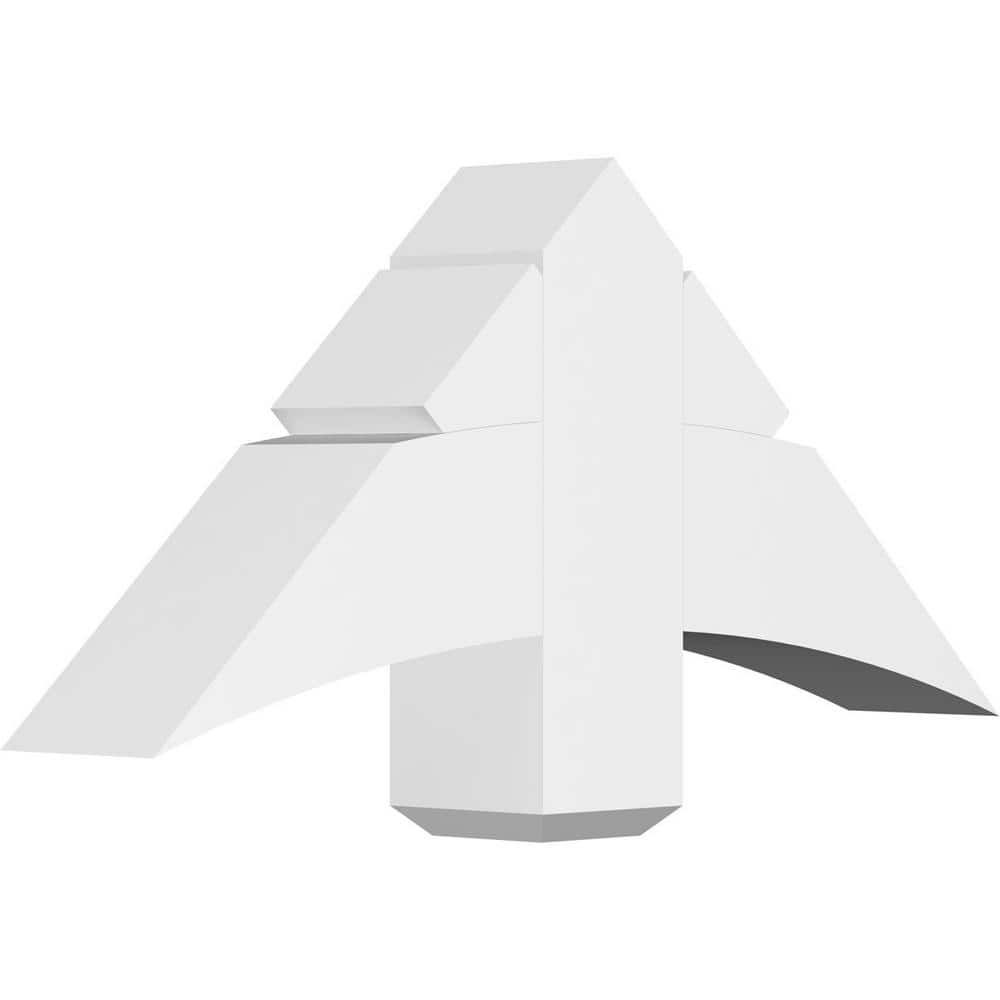 36 in. W x 16 1/2 in. H x 6 in. D x 6 in. F, 11/12 Pitch, Alberta Signature Urethane Gable Bracket, Primed Tan price history on PriceWatchPro