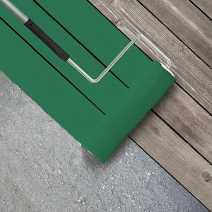 1 gal. #P420-6 Exquisite Emerald Textured Low-Lustre Enamel Interior/Exterior Porch and Patio Anti-Slip Floor Paint