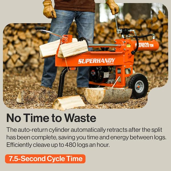 20 Ton Gas Log Splitter GUO077 - The Home Depot