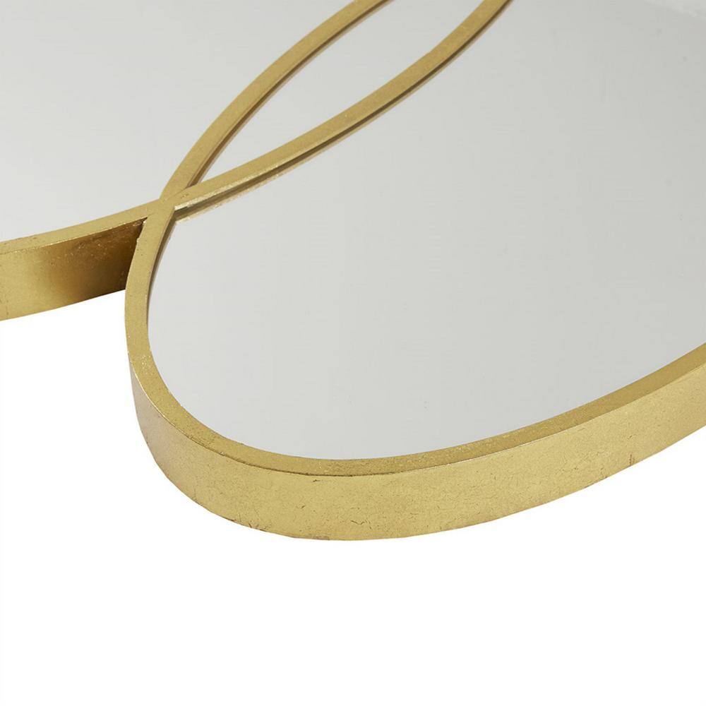Eclipse Trio Overlapping Oval Gold Wall Mirror